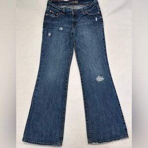 WOMANS AMERICAN EAGLE BOY FIT JEANS
SIZE: 8